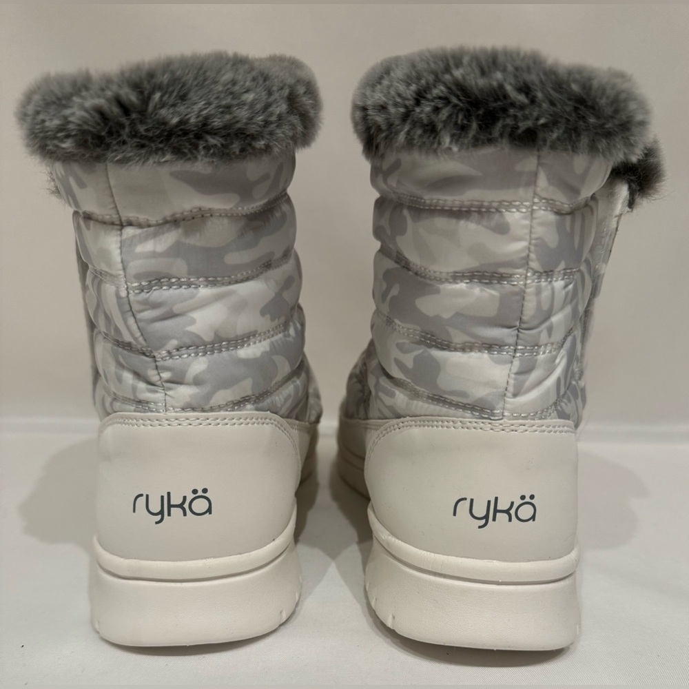 NEW Ryka Women’s Suzy Water Repellant Camo White Ankle Boots Size 9.5M - Picture 6 of 11